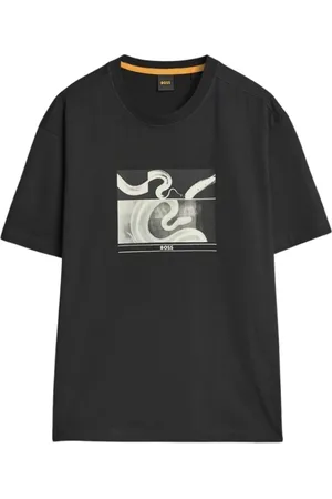 HUGO BOSS Heren, Tops, Zwart, Maat: L Katoen