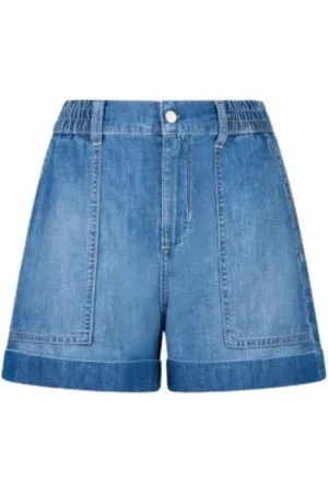 Liu Jo Dames, Korte broeken, Blauw, Maat: W31 Katoen