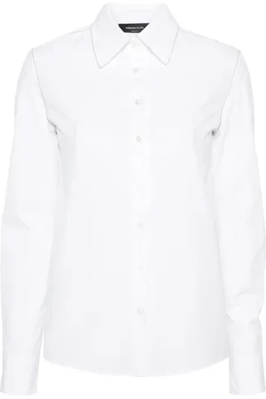 Fabiana Filippi Dames, Blouses & Shirts, Wit, Maat: L Katoen