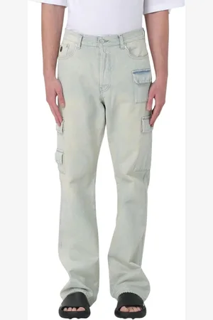 AMBUSH Heren, Jeans, Blauw, Maat: W36 Katoen
