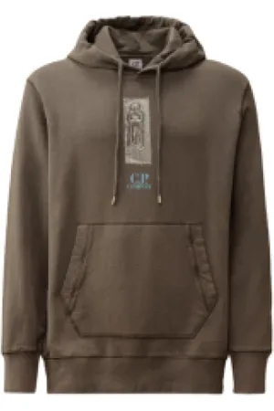 C.P. Company Heren, Sweatshirts & Hoodies, Grijs, Maat: S Katoen