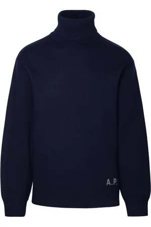 A.P.C. Heren, Truien, Blauw, Maat: L Wol