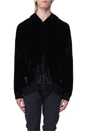 Balenciaga Heren, Sweatshirts & Hoodies, Zwart, Maat: S Velours