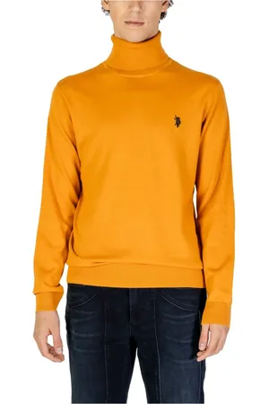 U.S. Polo Assn. Heren, Truien, Oranje, Maat: L Katoen