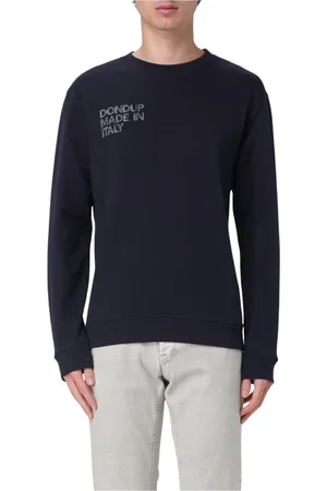 Dondup Heren, Sweatshirts & Hoodies, Blauw, Maat: L Katoen