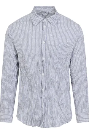 Bottega Veneta Heren, Overhemden, Blauw, Maat: XL Katoen