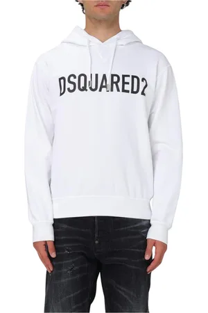 Dsquared2 Heren, Sweatshirts & Hoodies, Wit, Maat: M Katoen