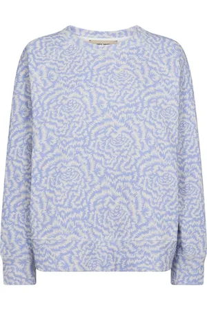 Mos Mosh Dames, Sweatshirts & Hoodies, Blauw, Maat: S Katoen