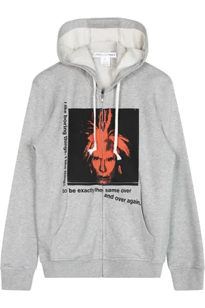 Comme des Garçons Heren, Sweatshirts & Hoodies, Grijs, Maat: L Katoen