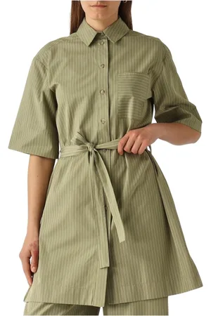 Max Mara Dames, Blouses & Shirts, Groen, Maat: XS Katoen