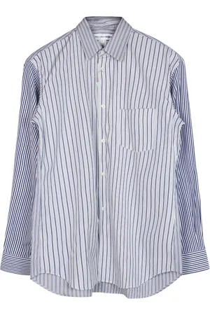 Comme des Garçons Heren, Overhemden, Blauw, Maat: M Katoen