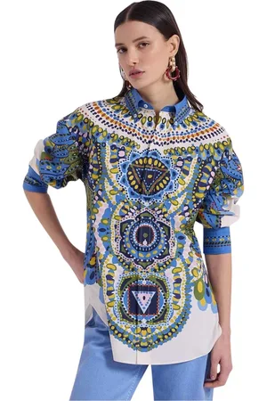 La DoubleJ Dames, Blouses & Shirts, Veelkleurig, Maat: XL Katoen
