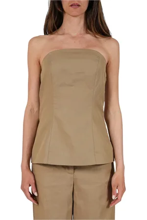 SELECTED Dames, Tops, , Maat: S Katoen