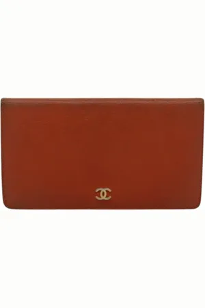CHANEL Dames, Pre-owned, Oranje, Maat: ONE Size Leer