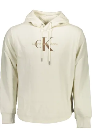 Calvin Klein Heren, Sweatshirts & Hoodies, Wit, Maat: XL Katoen