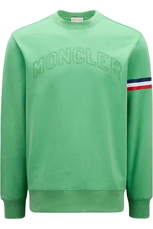 Moncler Heren, Sweatshirts & Hoodies, Groen, Maat: L Katoen