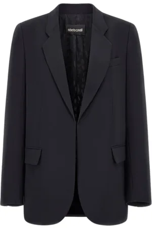 Roberto Cavalli Dames, Jassen, Zwart, Maat: S Leer