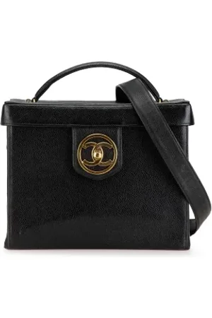 CHANEL Dames, Pre-owned, Zwart, Maat: ONE Size Leer