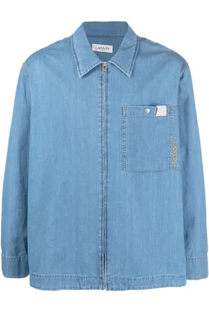 Lanvin Heren, Overhemden, Blauw, Maat: M Denim