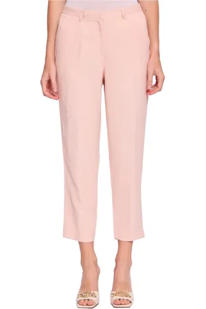 Gaudi Dames, Broeken, Roze, Maat: XS Linnen