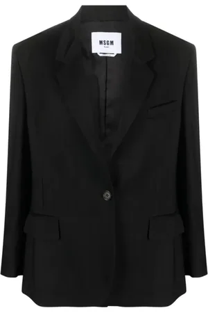 Msgm Dames, Jassen, Zwart, Maat: S Wol