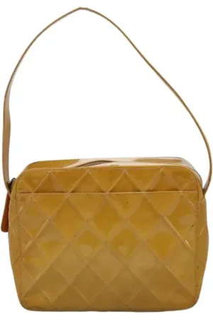 CHANEL Dames, Pre-owned, Geel, Maat: ONE Size Leer