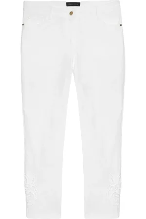 Fiorella rubino Dames, Broeken, Wit, Maat: 5XL Katoen