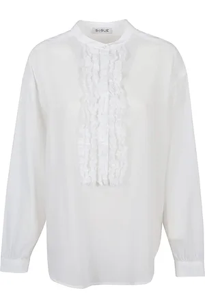 SOSUE Dames, Blouses & Shirts, Wit, Maat: M/L