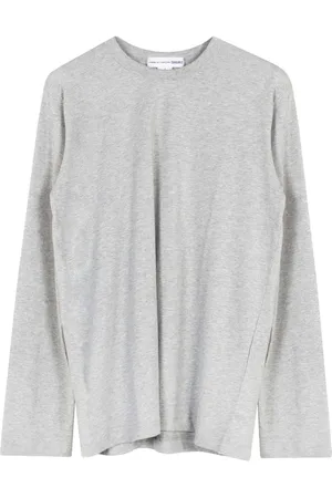 Comme des Garçons Heren, Tops, Grijs, Maat: L Katoen