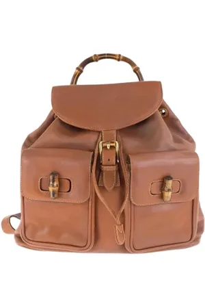 Gucci Dames, Pre-owned, Bruin, Maat: ONE Size Leer