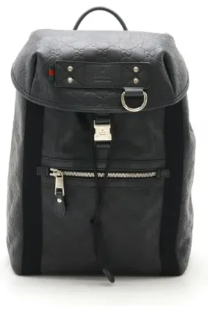 Gucci Dames, Pre-owned, Zwart, Maat: ONE Size Leer