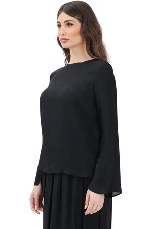 Armani Exchange Dames, Blouses & Shirts, Zwart, Maat: XL Viscose