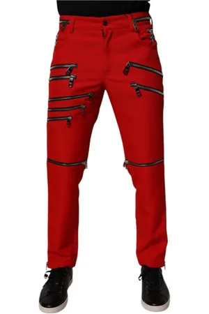 Dolce & Gabbana Heren, Broeken, Rood, Maat: M Poliester