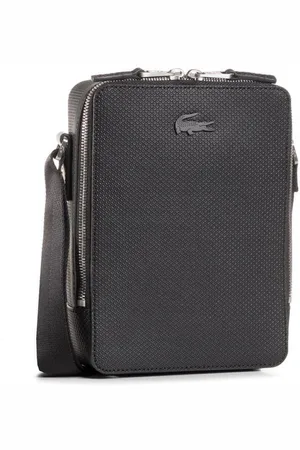 Lacoste Heren, Tassen, Zwart, Maat: ONE Size Leer