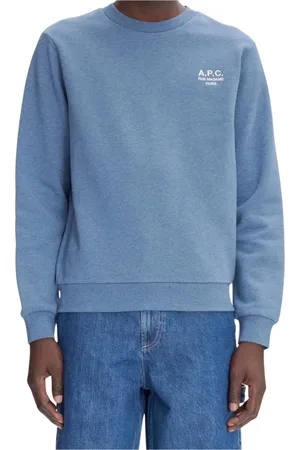A.P.C. Heren, Sweatshirts & Hoodies, Blauw, Maat: M Katoen