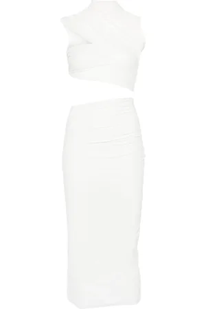 Amazuìn Dames, Jurken, Wit, Maat: ONE Size Jersey