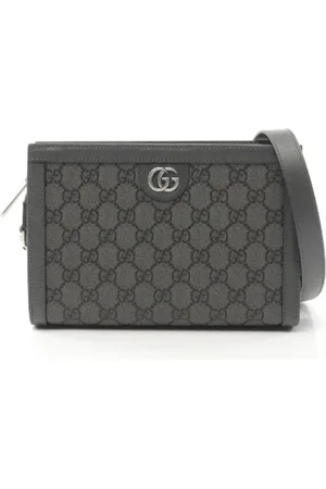 Gucci Heren, Pre-owned, Grijs, Maat: ONE Size Leer