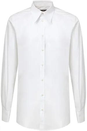 Dolce & Gabbana Heren, Overhemden, Wit, Maat: L Katoen