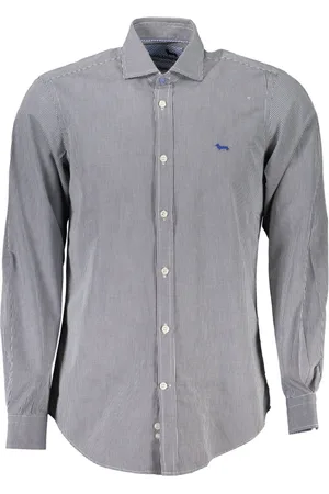 HARMONT&BLAINE Heren, Overhemden, Blauw, Maat: XL Katoen