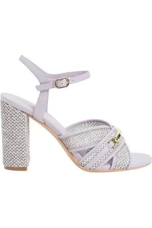 Twin-Set Dames, Schoenen, Paars, Maat: 37 EU Leer