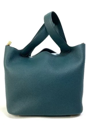 Hermès Dames, Pre-owned, Blauw, Maat: ONE Size Leer