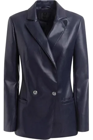 Guess Dames, Jassen, Blauw, Maat: XS Leer