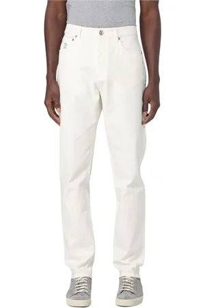 Brunello Cucinelli Heren, Jeans, Wit, Maat: M Katoen