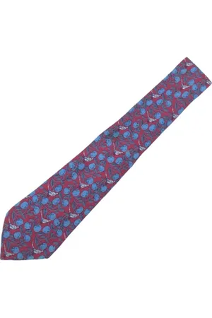 Hermès Dames, Pre-owned, Blauw, Maat: ONE Size Zijde