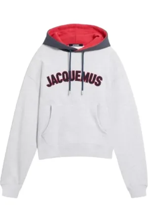 Jacquemus Heren, Sweatshirts & Hoodies, Grijs, Maat: S Katoen