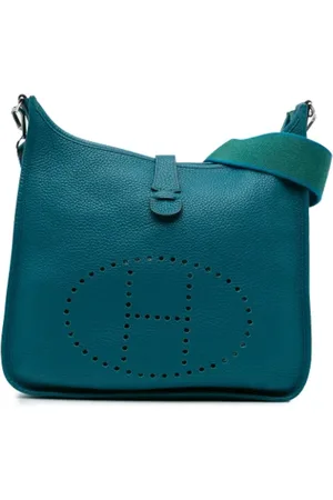 Hermès Dames, Pre-owned, Blauw, Maat: ONE Size Leer