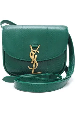 Saint Laurent Dames, Pre-owned, Groen, Maat: ONE Size Leer
