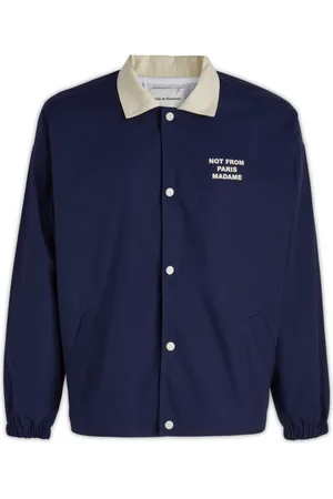 Drôle de Monsieur Heren, Jassen, Blauw, Maat: S Katoen
