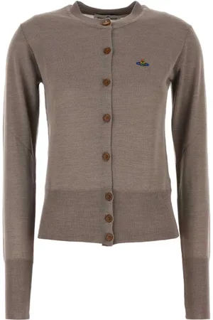Vivienne Westwood Dames, Truien, Grijs, Maat: L Wol