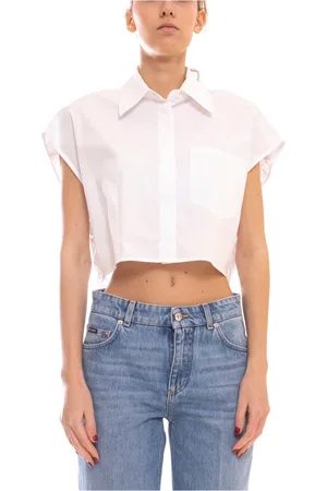 Dondup Dames, Blouses & Shirts, Wit, Maat: XS